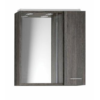 ZOJA/KERAMIA FRESH Spiegelschrank mit LED Beleuchtung, 60x60x14cm, rechts, mali wenge