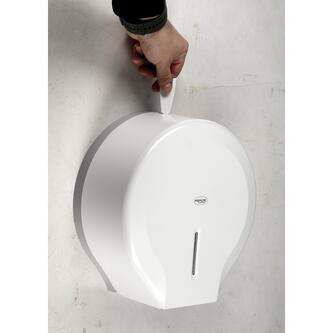 OLMO Toilettenpapierspender max. Durch. 26cm, 265x280x130mm, ABS Weiß