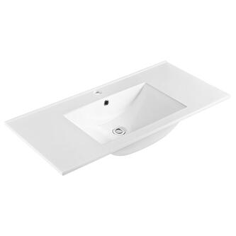 SLIM Keramik-Waschtisch, Möbel, 101x46,5cm, Weiß