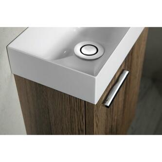 PICCOLINO Gussmarmor-Waschtisch 30,8x10x17cm,  Armaturloch rechts,weiß