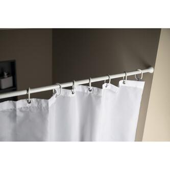 Teleskop-Duschvorhangstange 118-215cm, Weiß