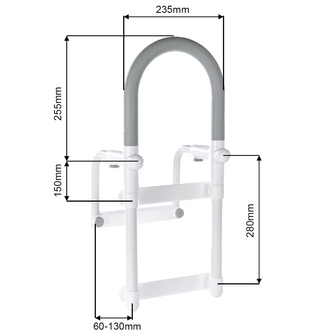 HANDICAP Wannenstützgriff, weiß