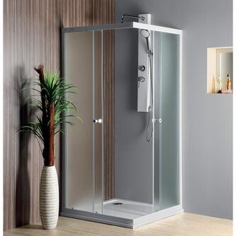 ALAIN Duschabtrennung Quadrat, 800x800mm, Glas BRICK