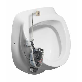 DYNASTY Urinal mit automatischer Spülung 6V DC, verdeckter Wasseranschluss, 39x58 cm