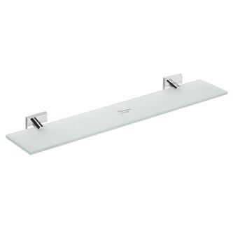 X-SQUARE Glasablage 600x55x130mm, Milchglas, Chrom