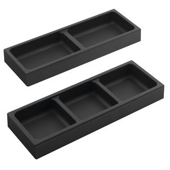 LINDO Seitenorganizer, 2er-Set, 114x36x323 mm, Kunststoff, anthrazit