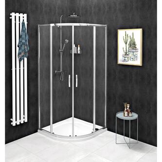 SIGMA SIMPLY Duschabtrennung Viertelkreis 1000x1000mm, R550, Klarglas