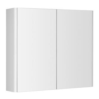 DENEB Spiegelschrank 80x70x18cm, Weiß matt