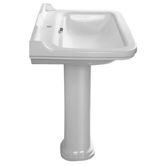 WALDORF Keramik-Säule für Waschtische 60,80cm, weiß