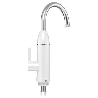 RIO Elektrische Armatur mit Durchlauferhitzer, 230V, 3kW, Weiß/Edelstahl
