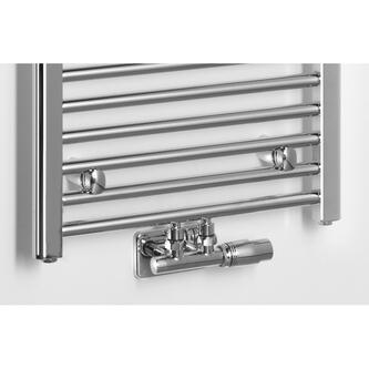 ALYA Badheizkörper gerade 400x1600mm, 400W,Mittelanschluss, Chrom