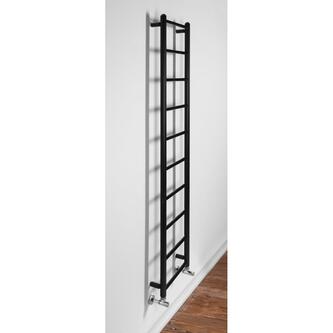 DINA Badheizkörper 350x1680mm, 300W,Schwarz matt