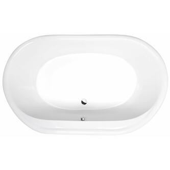 Viva Ovale Badewanne Mit Fussen 185x80x47cm Weiss