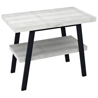 TWIGA Waschtisch 80x72x50 cm, schwarz matt/Eiche altweiß