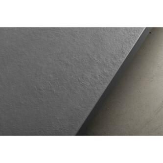 TRENECA Gussmarmor-Duschwanne 130x90cm, grau matt