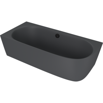 SUSSI L Freistehende Badewanne 160x70x50cm, Anthrazit matt