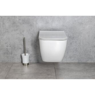 VEA Hänge-WC, spülrandlos, 34,5x52cm, weiß