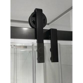 VOLCANO BLACK Rechteckige Duschkabine 1600x900mm L/R Variante