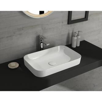 SOTT AQUA Keramik-Waschtisch 50x38cm, Weiß