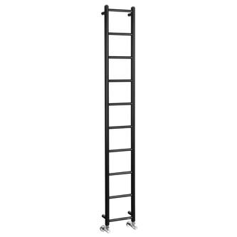 DINA Badheizkörper 250x1680mm, 300W,Schwarz matt