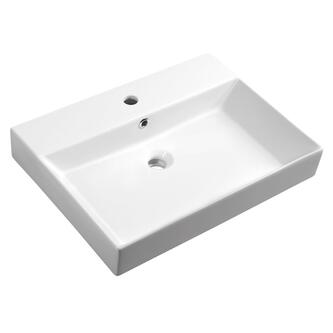 KARE 60 Keramik-Waschtisch 60x46cm, white