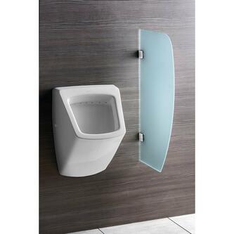 Urinal-Trennwand, 80x40 cm, Milchglas
