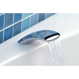 Wanneneinlauf, Breite 80mm, Chrom