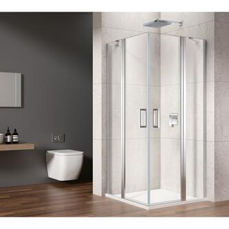 LORO Rechteckige Duschkabine ,Eckeinstieg, 1000x800 mm