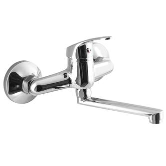 AQUALINE 35 Wandarmatur, flacher Auslauf 160mm, Chrom