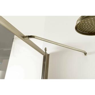 ANTIQUE Duschtür 800mm, rechts, Klarglas, bronze