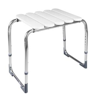 HANDICAP Badstuhl, verstellbare Höhe, Chrom/Weiß