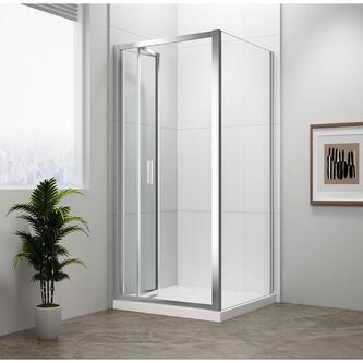 EASY LINE Rechteckige Duschkabine 700x1000mm, Falttüren, L/R Variante, Klarglas
