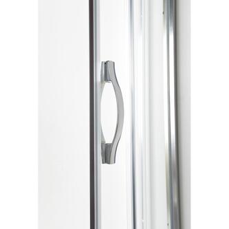 Duschkabine Viertelkreis 900x900x1900mm, BRICK Glas inklusive Duschwanne