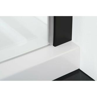 Zoom Line Black Rechteckige Duschkabine 1100x800mm L/R Variante