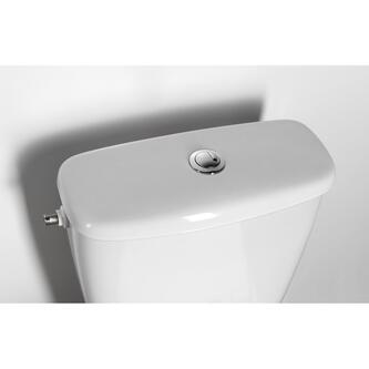 MIGUEL Kombi-WC inkl. Betätigungsplatte 3/6l, Abgang senkrecht, Weiß