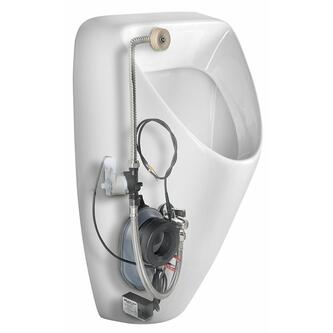 SCHWARN Urinal mit automatischer Spülung 6V DC, verdeckter Wasseranschluss