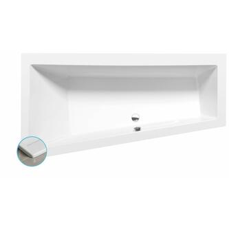 ANDRA L SLIM asymmetrische Badewanne 170x90x45cm, weiss