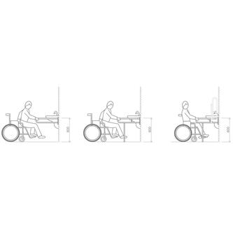 HANDICAP Stützgriff U-Form 813mm, Weiß