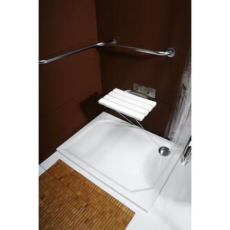 HANDICAP Duschgriff 670x670mm, polierter Edelstahl