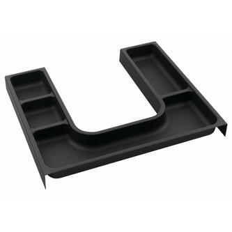 LINDO Organizer "U" 372x36x323 mm, Kunststoff, anthrazit