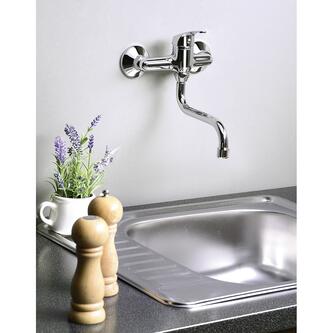 AQUALINE 35 Wandarmatur, Auslauf 177mm, Chrom