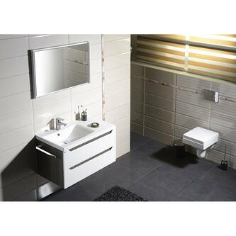 WAVE Unterschrank 90x45x48cm, weiß, links