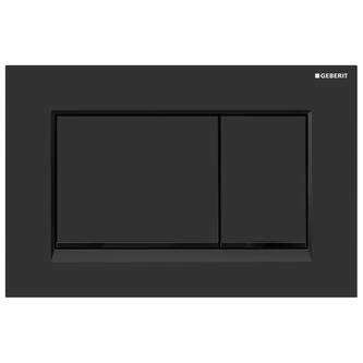 GEBERIT SIGMA30 Betätigungsplatte Easy to clean, für 2-Mengen-Spülung, schwarz matt