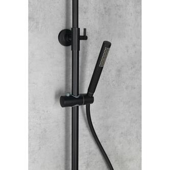 MIA Duschsäule mit Armatur, schwarz matt