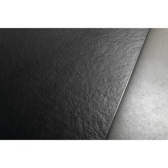 TRENECA Gussmarmor-Duschwanne 160x90cm, schwarz matt