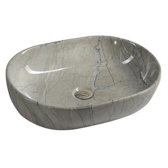 DALMA Keramik-Waschtisch 59x42 cm, grigio