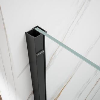 SPIRIT BLACK Duschtür 1400mm, Klarglas