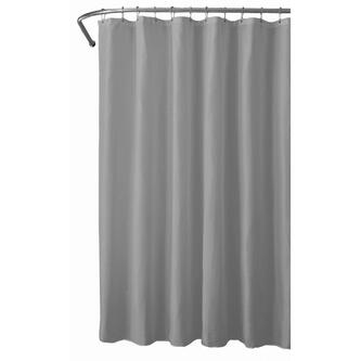 Duschvorhang 180x180cm, Polyester, grau