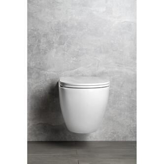 INFINITY Hänge-WC, spülrandlos, 36,5x53cm, weiss