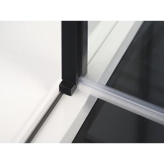 ZOOM LINE BLACK Nischentür 1300mm, Klarglas